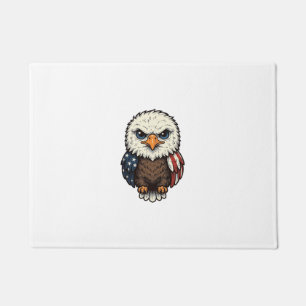 Paillasson Chemise vintage gravée avec un aigle bébé patrioti