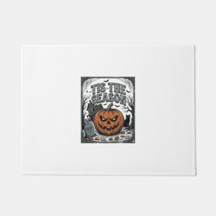 Paillasson Chemise Vintage Halloween Citrouille Chat C'est La