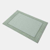 Paillasson Chèque En vichy vert et cuisines à rayures (Incliné)