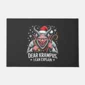 Paillasson Cher Krampus Je Peux Expliquer Noël Père Noël (Devant)