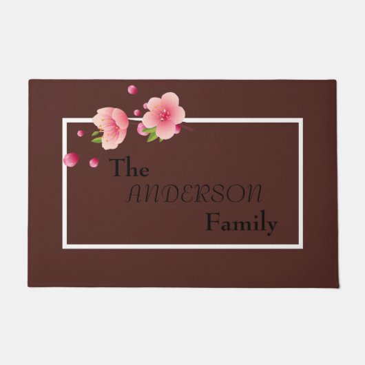 Paillasson Cherry Blossom Bienvenue chez nous (Devant)