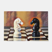 Paillasson Chess Knights Chess Board (Devant)