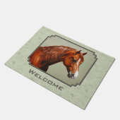 Paillasson Chestnut Morgan Cheval Sage Vert (Incliné)