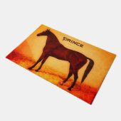 Paillasson cheval arabe - personnalisées (Incliné)
