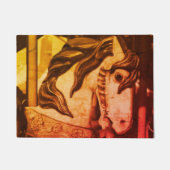 Paillasson Cheval Carrousel Silencieux À Vapeur En Sepia Vint (Devant)