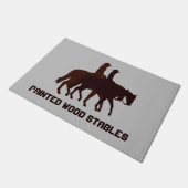 Paillasson Cheval Cheval Cheval Horseback Rustique Modèle en  (Incliné)