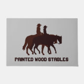 Paillasson Cheval Cheval Cheval Horseback Rustique Modèle en  (Devant)