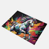 Paillasson Cheval de course Vintage super Pop Art (Incliné)