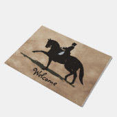 Paillasson Cheval et cavalier de dressage (Incliné)