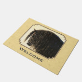 Paillasson Cheval friésien Jaune (Incliné)