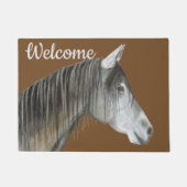 Paillasson Cheval gris (Devant)