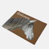 Paillasson Cheval gris (Incliné)