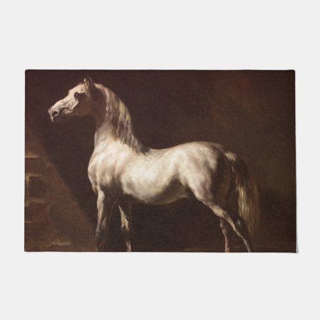 Paillasson Cheval gris pomme (par Théodore Géricault) (Devant)