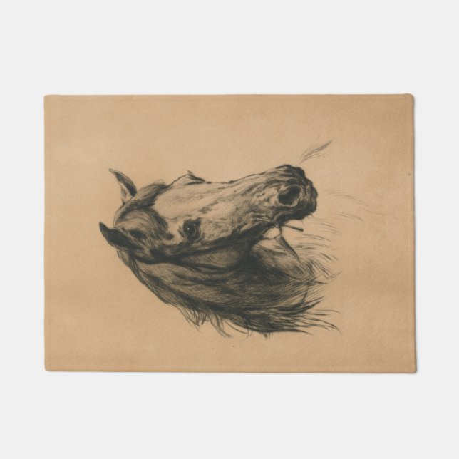 Paillasson Cheval's Head (par Heywood Hardy) (Devant)