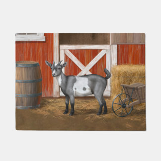 Paillasson Chèvre tachetée gris mou