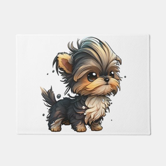Paillasson Chibi Yorkshire Terrier (Devant)