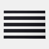 Paillasson Chic Moderne Noir Et Blanc Faillité Chic Extérieur (Devant)