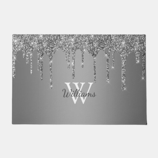 Paillasson Chic Silver Parties scintillant Drivers Sparkle Mo (Devant)