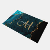 Paillasson Chic Turquoise Gold Parties scintillant Agate Pers (Incliné)