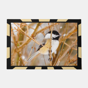 Paillasson Chickadee au plafond noir - Photo originale