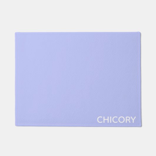 Paillasson Chicorée Nom de couleur bleu Fleur (Devant)