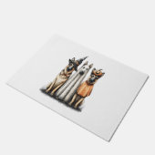 Paillasson Chien berger allemand Halloween Ghost (Incliné)