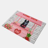 Paillasson Chien berger allemand Valentine's Day Kissing Boot (Incliné)