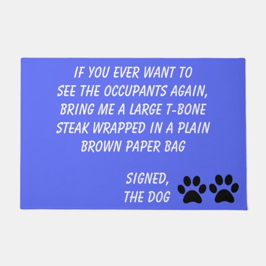 Paillasson Chien Blackmail Periwinkkle Doormat (Devant)