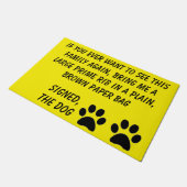 Paillasson Chien Blackmail Yellow Doormat (Incliné)