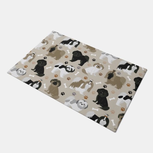 Paillasson Chien Chien Chien Chien Chien Chiens Chiens Paws e (Incliné)