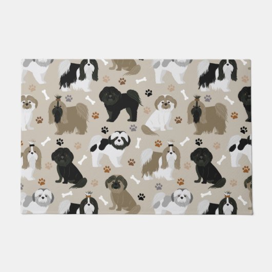 Paillasson Chien Chien Chien Chien Chien Chiens Chiens Paws e (Devant)