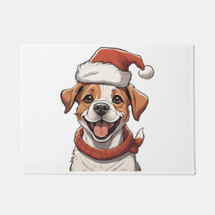 Paillasson Chien chiot mignon portant le T-Shi classique Casq