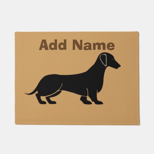 Paillasson Chien Dachshund Abstrait (Devant)