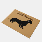 Paillasson Chien Dachshund Abstrait (Incliné)