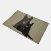 Paillasson Chien de berger allemand noir - GSD (Incliné)