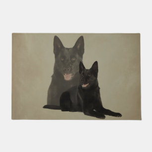Paillasson Chien de berger allemand noir - GSD