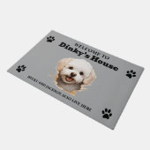 Paillasson Chien de Bichon Frise (Incliné)