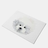 Paillasson Chien de Bichon Frise  (Incliné)