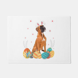 Paillasson Chien de boîte Bunny de Pâques Chien de chemise