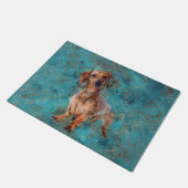 Paillasson Chien de Dachshund Art multimédia mixte (Incliné)