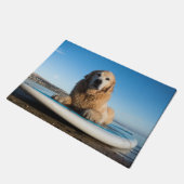 Paillasson Chien de golden retriever s'étendant sur un (Incliné)