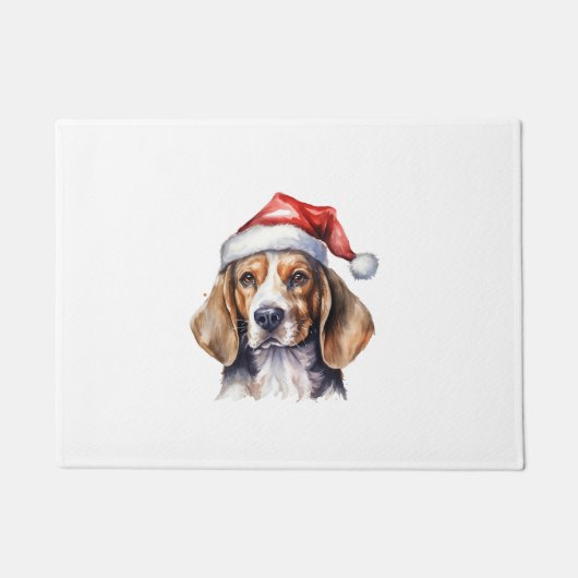 Paillasson Chien de Noël beagle (Devant)