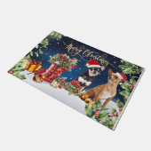 Paillasson Chien de Noël, Chihuahua Amateurs Cadeau (Incliné)