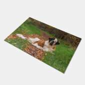 Paillasson Chien de Saint Bernard en automne (Incliné)