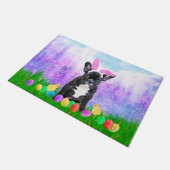 Paillasson Chien de taureau français avec oeufs de Pâques Pou (Incliné)