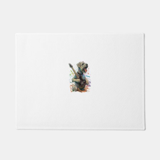 Paillasson Chien de Terrier roux à couche molle Jouant Electr (Devant)