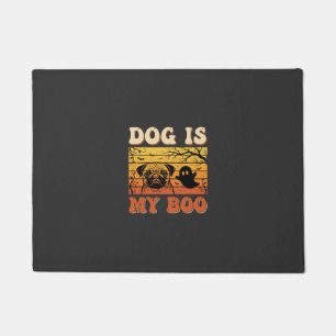 Paillasson Chien d'Halloween est mon design de fantôme de Pug