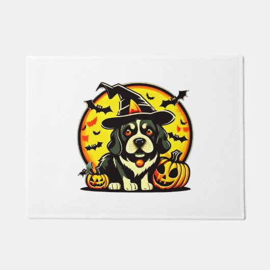 Paillasson Chien d'Halloween Lowchen (Devant)