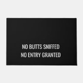 Paillasson Chien drôle | Pas de fesses sniffées, pas d'entrée (Devant)