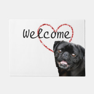 Paillasson Chien du carlin de Valentine